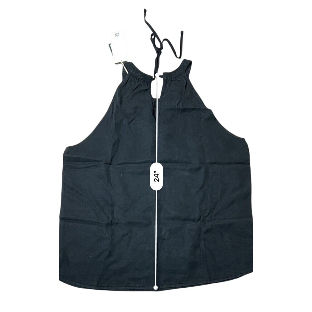 Tentree Delta Halter Style Tank Black Tencel Sleeveless Top sz Large NWT - Picture 8 of 11